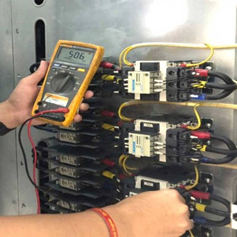 บริการวัดค่าความเก็บปะจุของ CAPACITOR BANK