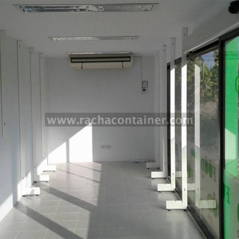 ตู้คอนเทนเนอร์ 40' ขนาด 2.43x12.19x2.60 เมตร พร้อมตกแต่ง ร้านมินิมาร์ท
