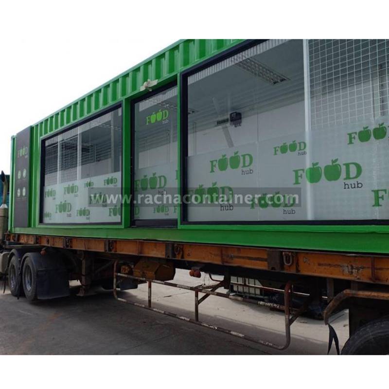 ตู้คอนเทนเนอร์ 40' ขนาด 2.43x12.19x2.60 เมตร พร้อมตกแต่ง ร้านมินิมาร์ท